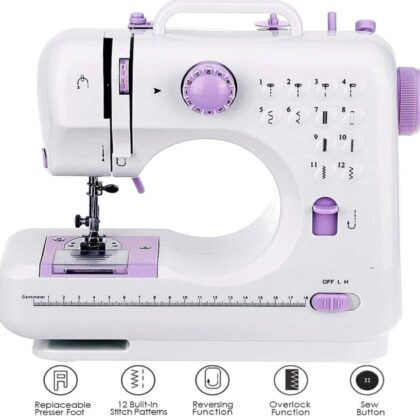 Portable Sewing Machine,12 Stitches 2 Speed Heavy Duty Sew Machine