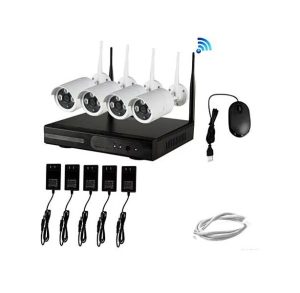 4 Channel 720P Wireless IP Camera CCTV Security Kit