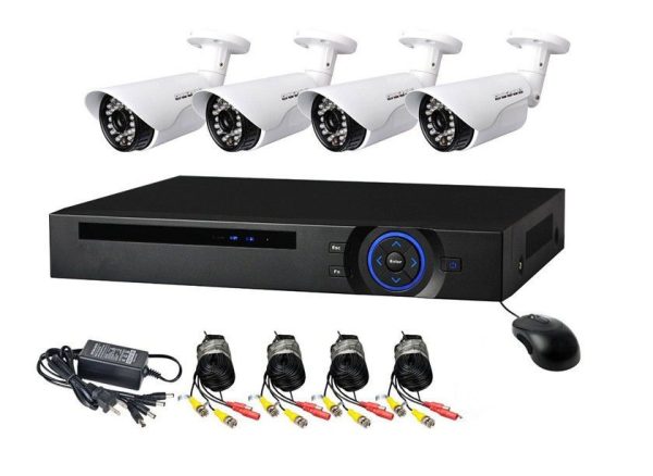 4 Channel cctv camera system- 500gig hard drive
