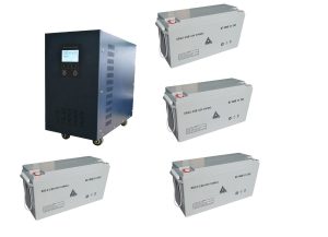 5kw 48v Pure sine wave UPS inverter including 4 x 150ah deep cycle gel batteries