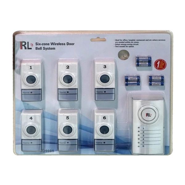 Wireless White Door Bell System RL Six Zone - Image 3