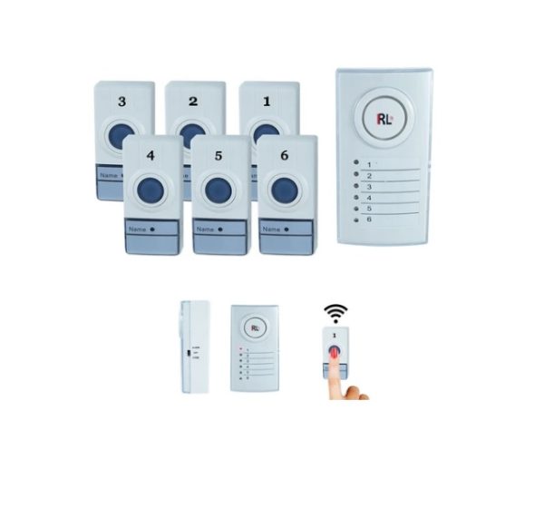 Wireless White Door Bell System RL Six Zone