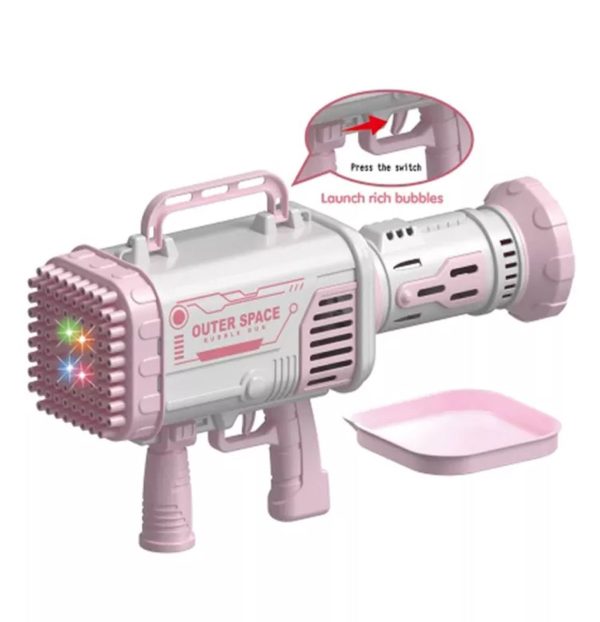 New upgrade 80 hole foaming bazooka bubble gun - Image 2