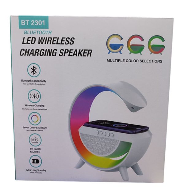LED multi-color wireless charging speaker - Image 3