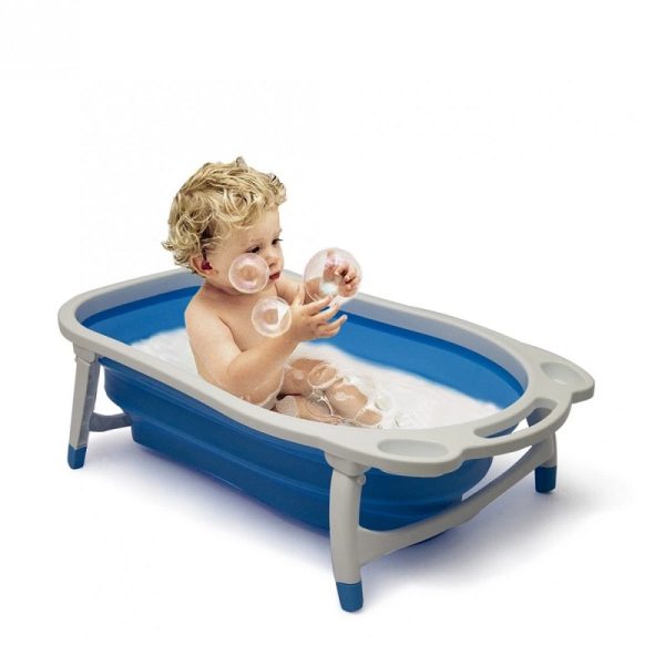 Baby Folding Bath Tub Blue - Image 3