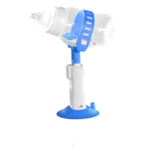 Baby Hands-Free Milk Adjustable Self-Feeding Milk Feeding Bottle Holder(Blue)