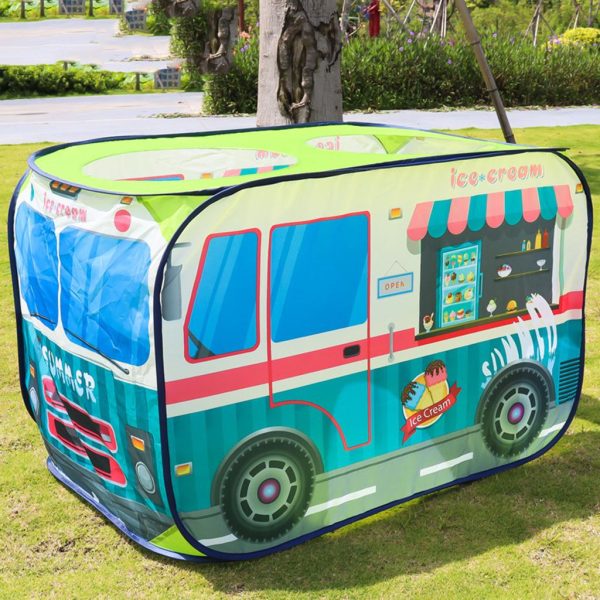 Collapsible Ice Cream Bus Play Tent - Image 2