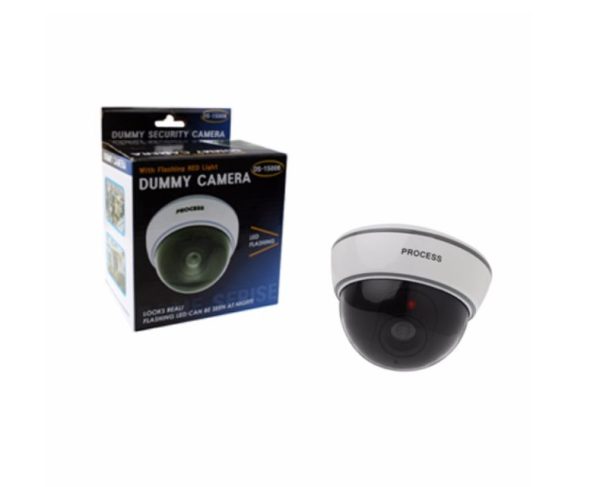 Realistic Looking Dummy Security CCTV Camera with Flashing Red LED Light(White) - Image 2