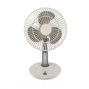 Rechargeable Battery Operated 5W Desktop Fan With LED Light