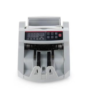 Money counter with counterfeit detection