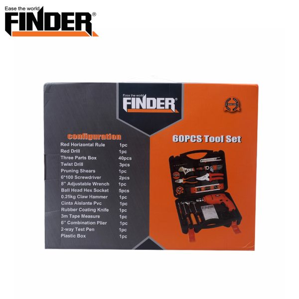 Finder Multifunctional High Quality Professional 60pcs Tool Set - Image 2