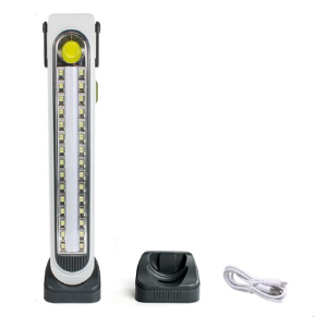 Solar Powered Portable Emergency Light With Base