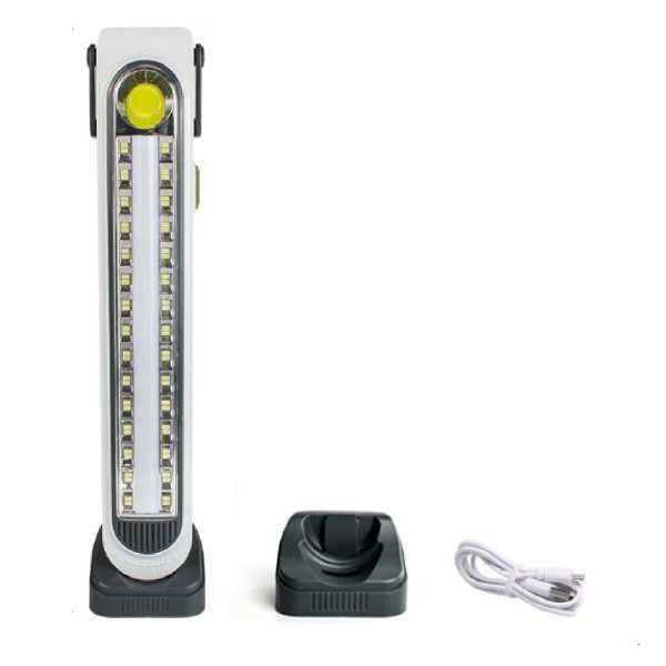 Solar Powered Portable Emergency Light With Base
