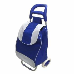 Grocery Shopping Trolley with Bag Blue