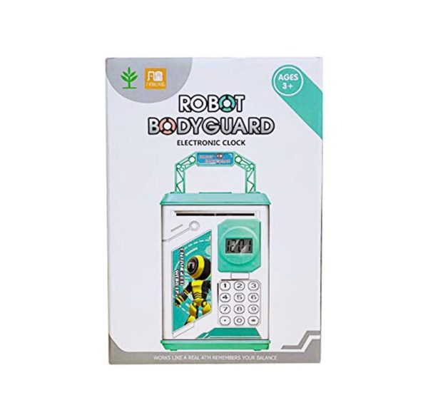 Kids ATM fingerprint lock & money box-blue