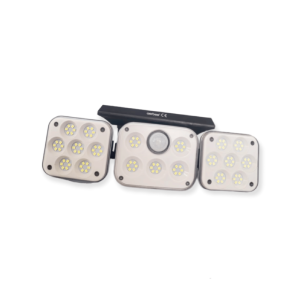 Solar Powered 3 Heads Multifunctional Inductional Wall Light