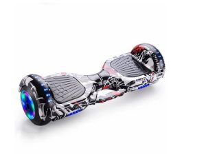 6.5" Smart Auto Balance Hoverboard With Bluetooth Speaker - Black & White