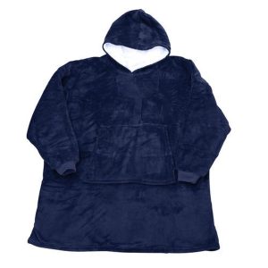 Huggle Hoodie, Ultra Plush Blanket (Blue)