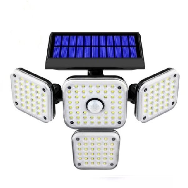 Solar Powered Sensor Wall Light with 144 Bright LED