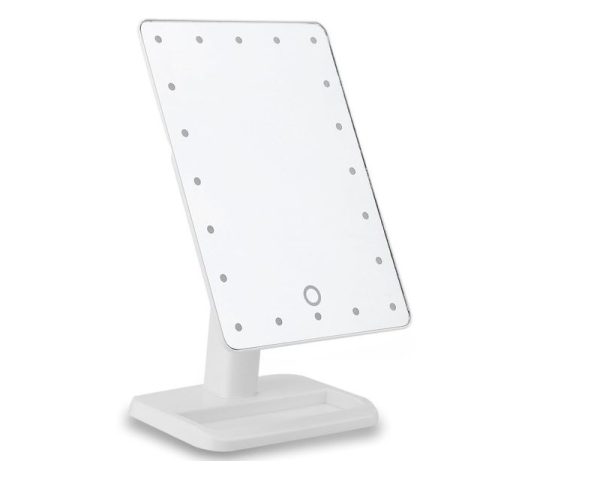 Touch Screen LED Light Make Up Mirror White