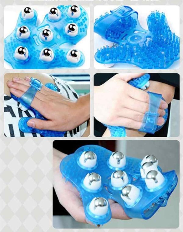 Body Massage Glove Roller Anti-Cellulite Pain Relief Relax Massager - Image 2
