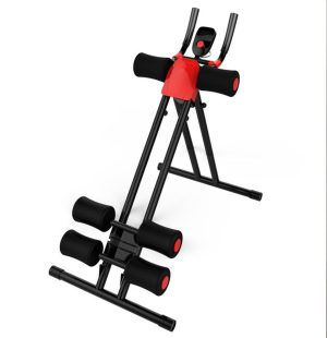 Abdominal cruncher glider fitness machine