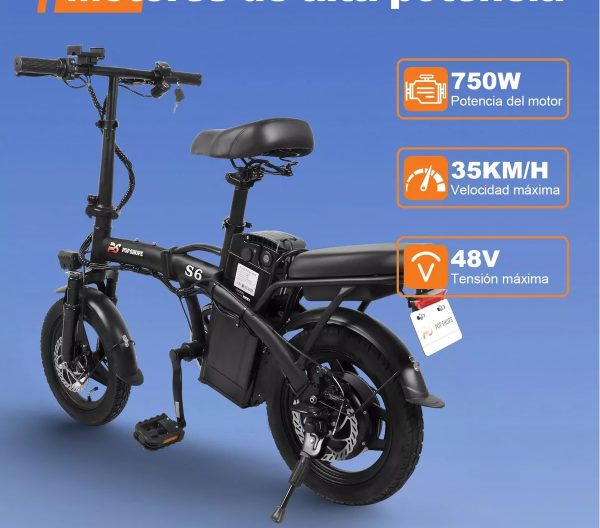 Pop Shope S6 Folding Electric Bike 35km/h Max. 750w - Image 2