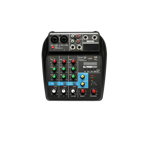 Self-powered 4-Channel Digital Mixer & Bluetooth
