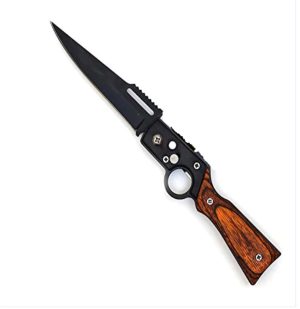 Steel ,woodern pocket knife