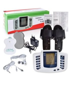 Digital Tens & Body Stimulator Machine+therapy slippers