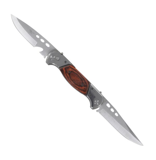 Twin blade automatic knife