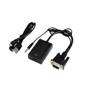 VGA to HDTV adapter with audio