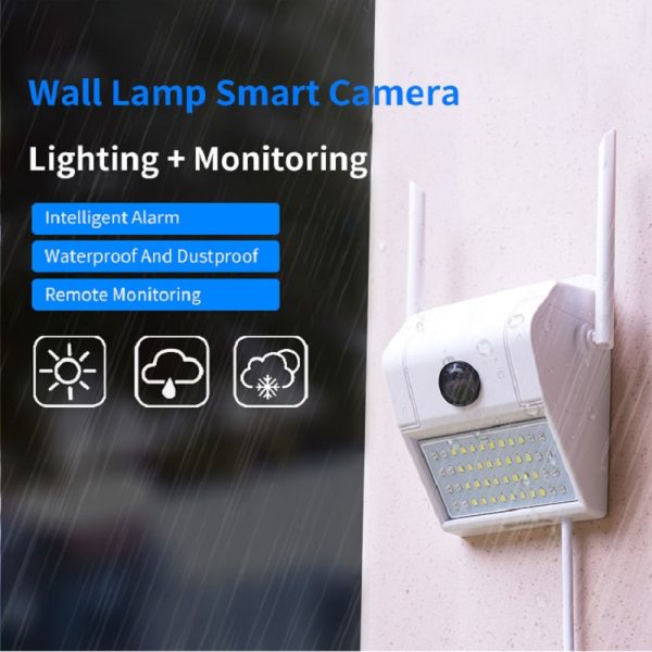 1080P 2MP Light Wall Lamp WIFI Network Surveillance Camera - Image 3