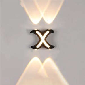 3000K 4 LED X Shaped Wall Lamp