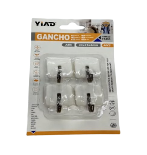 Adhesive Hooks 4Pk