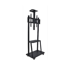 1700 Mobile Floor TV Mount Stand Trolley Cart 2 Shelves with wheels 32-70 Inch