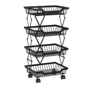 4 Tier vegetable basket storage rack