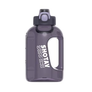 SHOTAY 1.5L Sports Gym Outdoor Water Bottle - Black
