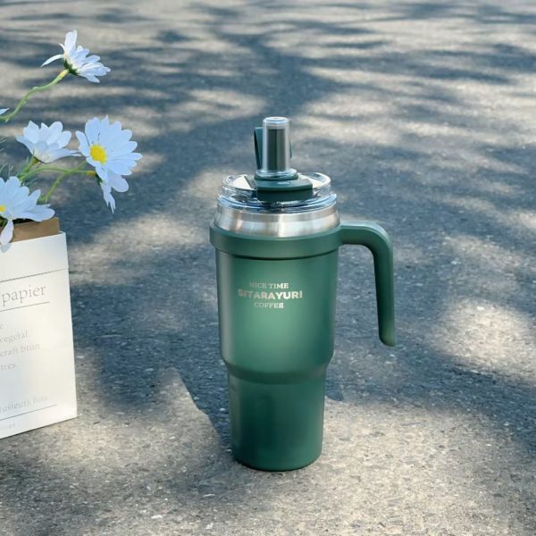 SITARAYURI 680ML DOUBLE WALLED TUMBLER - Olive Green - Image 2