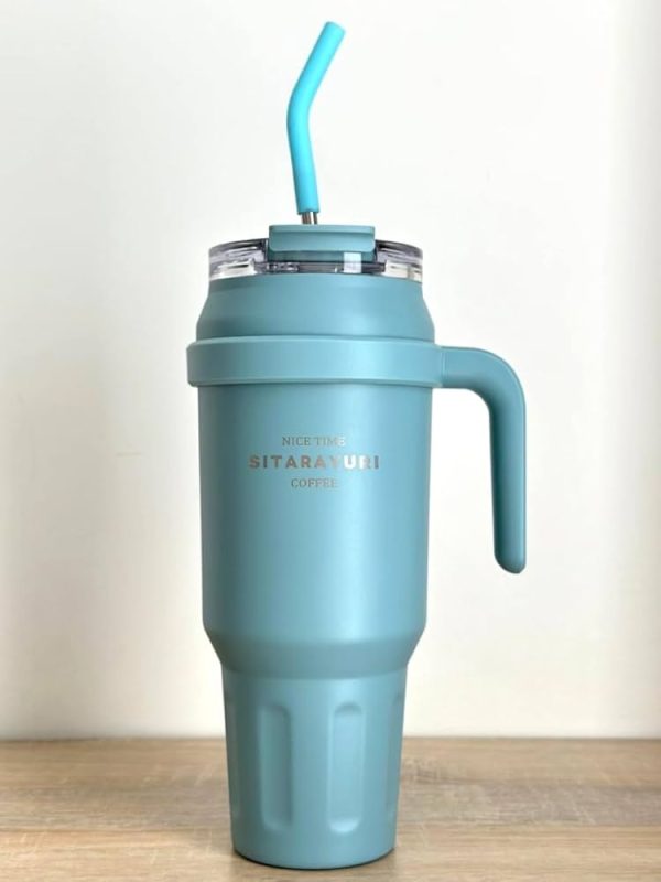 SITARAYURI 680ML DOUBLE WALLED TUMBLER - Light Blue - Image 5