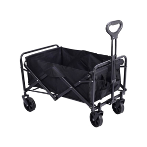 Ashcomonline Foldable wagon truck trolley-Black Platform Trolley