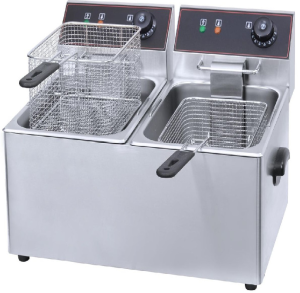 Ashcomonline 12L Stainless Steel Electric Deep Fryer with Lid 12 L Electric Deep Fryer