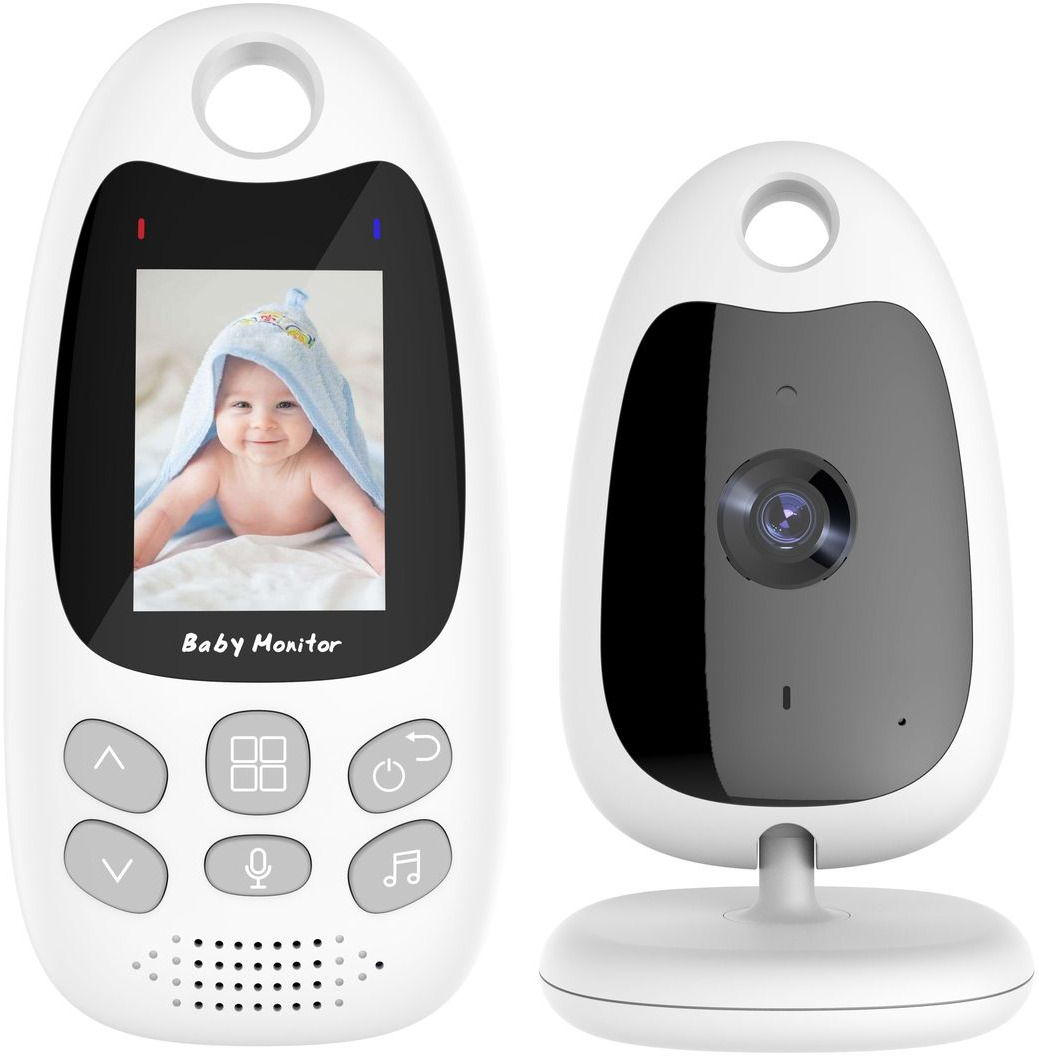 Ashcomonline 2.0" Video with Audio and Night Vision Baby Monitor