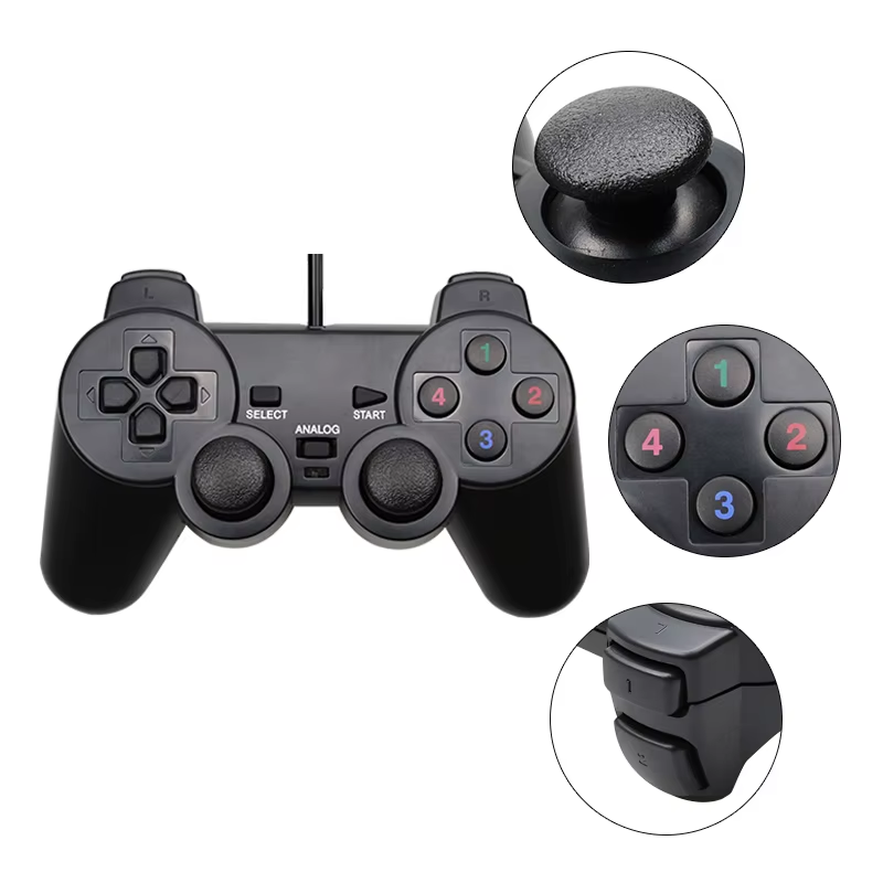Ashcomonline USB Wired Joypads PC Arcade Controller NA GB