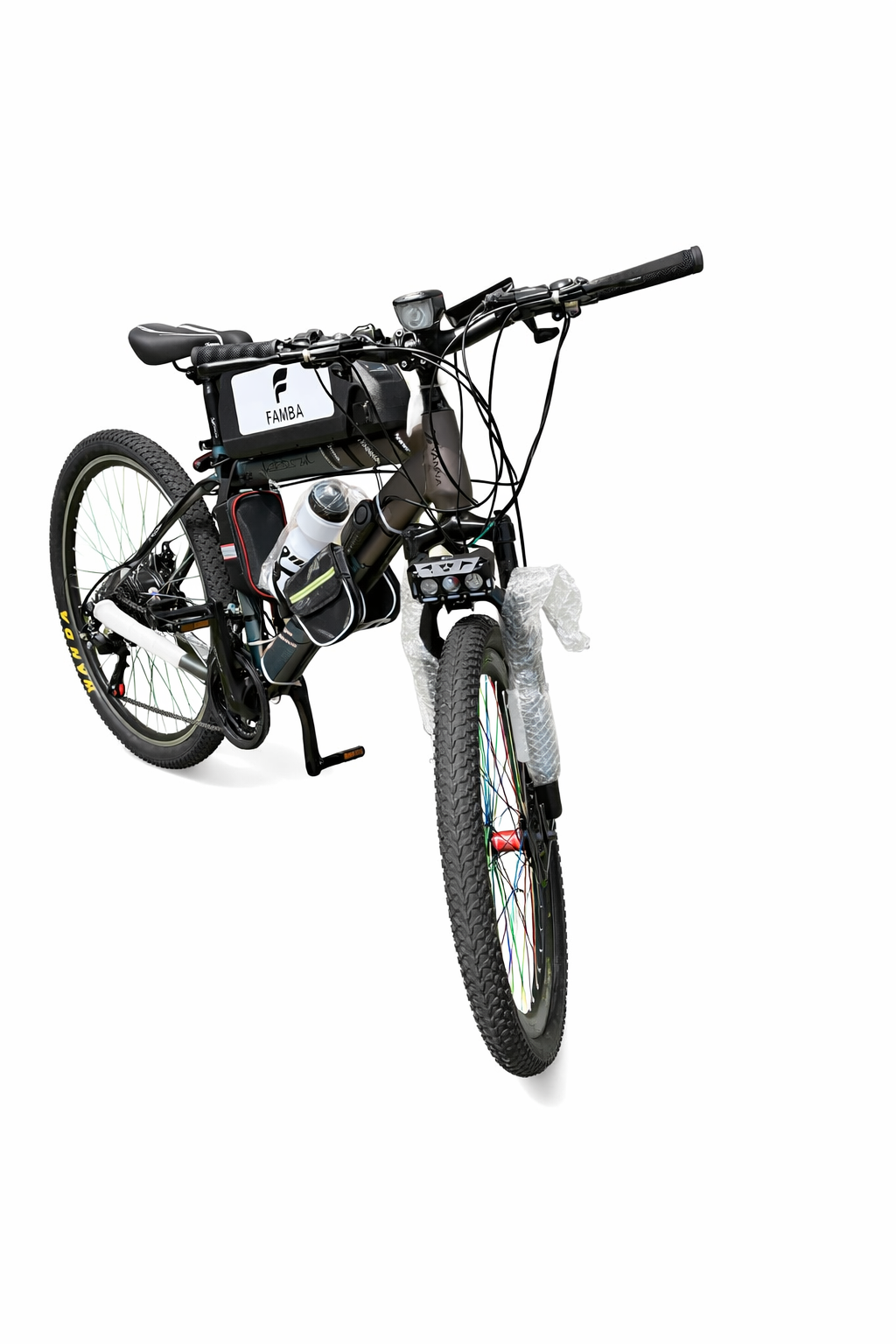26-Inch Electric Mountain Bike – 48V 500W Hub Motor, Custom 48V 30Ah Lithium Battery, 3-LED Headlight, LED Tail Light & Alarm System