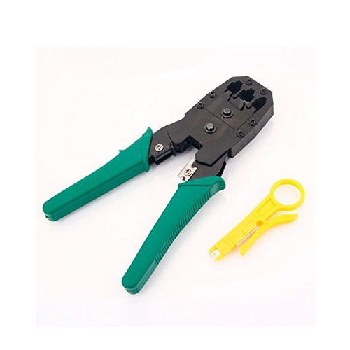 Crimping Tool Kit – Network Cable Crimper with Wire Stripper & Cutter for Ethernet & Telephone Cables