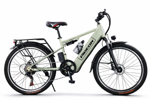48V 250W Electric Commuter Bike (Lime Green) – 48V 8Ah Lithium Battery, 26” Wheels, Rear Rack & Disc Brakes